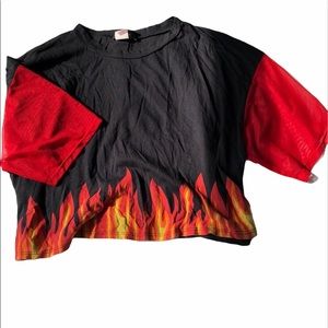 FLAME CROP TOP